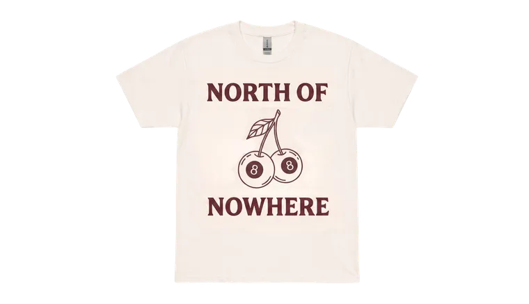 North of Nowhere Tee — Eight-Ball Cherries