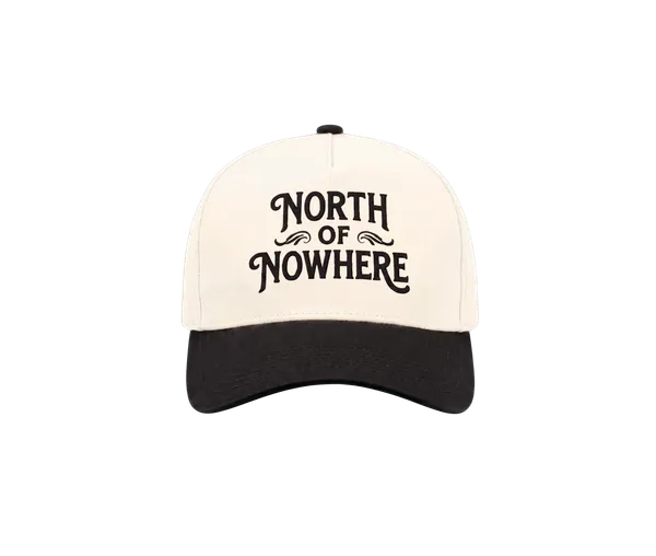 North of Nowhere 5-Panel Cap — Black