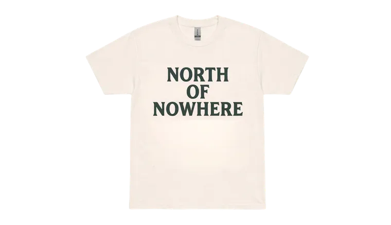 North of Nowhere Tee — Green print