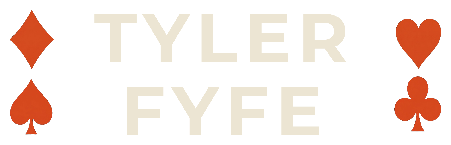 Tyler Fyfe logo — Simplified — Vermilion / Cream
